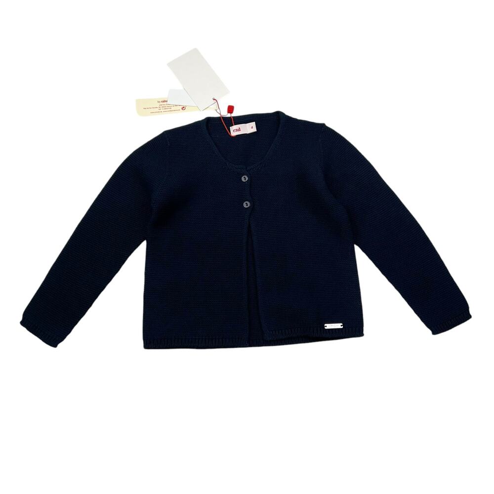 NWT Condor CND Navy Knit Cardigan Sweater